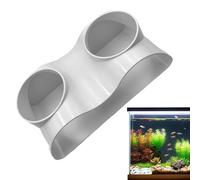 Genérico Aquarium Underground Cave, Natural Curve Gravel Tunnel, 6.89x3.46in Two-Hole Design, Fish Hiding Spot, Decorative Shelter for Bettas, Small Aquatic Life, Enhances Viewing, Tanks