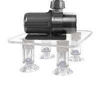 Generico Aquarium Water Pump Stand - PC Transparent 12 x 10 x 4,5 - 18 x 12 x 6 cm | Shockproof Anti Grit Pümp Support | Aquarium Pond Fish Tank Accessory for Stable Water Pump Home And Garden Use