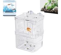 Genérico Aquarium Zuchtbox, Acryl - Fisch Brutkasten Isolierkasten | Kristallklare Ablaichbox für Guppy Kampffisch | S M L 12.5-20.5cm Aufzuchtbecken | Transparente Trennbox mit Skala für Babyfische