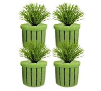 Genérico Aquatic Plant Growing Cups (4-Pack) - Hŷdroponic Basket For Home Aquariums | Versatile Landscape Decoration Tool For Root Anchoring & Substrate Support