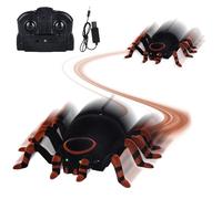 Genérico Araña de Control Remoto | Interactivo con Luz y Sonido,Araña Animatrónica Negra Trepadora Juguetes,para Interior Exterior Hogar Salón Dormitorio Sala De Juegos Educación