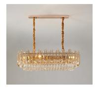 Genérico Araña moderna, Lámparas de araña cristal lujo for interiores villas, iluminación for sala estar, lámparas colgantes LED for techo, decoración del hogar(3 lights changeable,L120cm B)