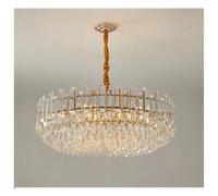 Genérico Araña moderna, Lámparas de araña cristal lujo for interiores villas, iluminación for sala estar, lámparas colgantes LED for techo, decoración del hogar(3 lights changeable,D75cm B)