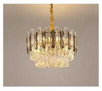 Genérico Araña moderna, Lámparas de araña cristal lujo for interiores villas, iluminación for sala estar, lámparas colgantes LED for techo, decoración del hogar(3 lights changeable,D55cm A)