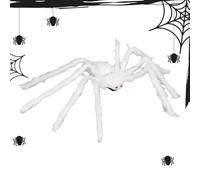 Generico Arañas de Halloween Grandes al aire libre, Araña Gigante de Halloween,Fuzzy Spider Decor Bromas Arañas de Miedo - Objetos de Escena para Arañas Gigantes Domésticas Araña Grande y espeluznante