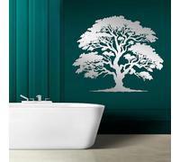 Genérico Árbol de la Vida de Metal para Pared, decoración de Ramas de Metal, Ideal para Sala de Estar, Dormitorio, Pasillo y escaleras, (Plata, 2,19 x 16 cm)