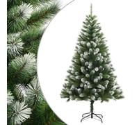 Genérico Árbol de Navidad Artificial con bisagras y Nieve flocada 180 cm,Casa y jardín,Decoración,Decoraciones Festivas y estacionales,Arboles de Navidad,Verde,8.65 KG,356743