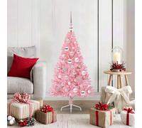Genérico Árbol de Navidad Artificial Preiluminado Rosa 120 cm PVC,Casa y jardín,Decoración,Decoraciones Festivas y estacionales,Arboles de navidad-3397052
