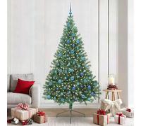 Genérico Árbol de Navidad Artificial Preiluminado Verde 240 cm PVC,Casa y jardín,Decoración,Decoraciones Festivas y estacionales,Arboles de navidad-3397044