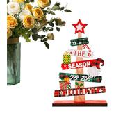 Genérico árbol de Navidad Carta para Mesa, decoración Artificial de Mesa para Navidad, de Madera Festivo para Fiesta, hogar, Oficina, reunión