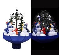Genérico Árbol de Navidad con Nieve con Base de Paraguas PVC Azul 75 cm,Casa y jardín,Decoración,Decoraciones Festivas y estacionales,Arboles de Navidad,Azul,2.56 KG,289929