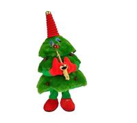 Genérico Árbol de Navidad Musical - Árbol de Navidad eléctrico de Felpa Que Canta y Baila 16x16x38 cm | Juguete Ligero Interactivo para decoración de Escritorio, de Navidads, hogar | AA con Pilas