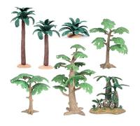 Genérico árboles en modelos en miniatura - 7 piezas de figuras de decoración - Mini árboles artificiales, para mujeres, hombres, adultos, amigos