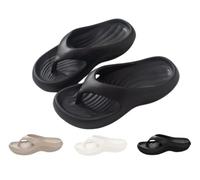 Genérico Arch Support Flip Flops for Women Plantar Fasciitis Orthopedic Sandals for Women Arch Support Walking Sandal Recovery Pillow Soft Summer Slides Comfortable Beach Sandals Non-Slip (Black,40)