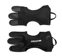 Genérico Archery Gloves Women - Compound Recurve Bow Accessories, Archery Fingertip Protector 3 Finger Safety Guard For Hunting Practice Target Outdoor Range Gear Both Hands Black Comfortable