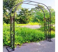 Genérico Arco de jardín, Arco de Boda, Arco de jardín de Metal, pérgola para Rosas, Marco de Arco Tubular Grande y Resistente para Plantas trepadoras, Patio Trasero, césped, terraza, jardín, Boda (ma