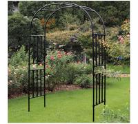 Genérico Arco de jardín, Arco de Boda, Enrejado metálico para Arco de jardín, pérgola Decorativa de Acero para Arco de Boda, Estructura para Rosales trepadores, pérgolas para Rosas inoxidables para d