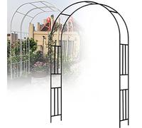 Genérico Arco de jardín, Arco de Boda, pérgola de Acero y Metal para Plantas trepadoras, decoración de Patio Exterior, Estructura Fuerte y confiable, Jardines y terrazas (Rosa, 1,5 x 2,