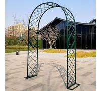 Genérico Arco de jardín de Metal Inoxidable para Plantas trepadoras, 1,8 m de Ancho x 2,4 m de Alto, Elegante cenador para Rosas y Enredaderas, decoración para Bodas, Soporte para Patio Exterior (neg