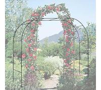 Genérico Arco de jardín Grande de Metal Blanco para Bodas, pérgola de Acero para Plantas trepadoras, cenador de Rosas para Exterior, Estructura de Soporte arqueada, 1,2 m de Ancho x 2,2 m de Alto.