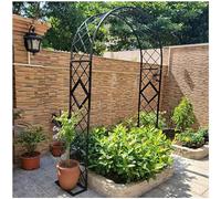 Genérico Arco de jardín para Plantas trepadoras, Enrejado de Acero para Bodas, Arco de Rosas para Exterior, Estructura metálica para jardín de 1,4 a 3,0 m de Ancho y 2,3 m de Alto (Blanco, 140 x 220