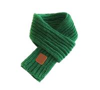 Genérico arco de madera para hombre Knit Scarves Warm Scarf Neck Warmer For Toddlers Boys Girls Oro Cruz, verde, Talla única