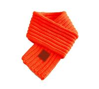 Genérico arco de madera para hombre Knit Scarves Warm Scarf Neck Warmer For Toddlers Boys Girls Oro Cruz, naranja, Talla única