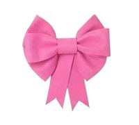 Generico Arco Grande,Lazo Gigante 2 Lazos Grandes De Color Rosa Y Rojo For Boda, Despedida Soltera, Fiesta, Cumpleaños, Navidad, Decoración Puerta, Hogar, Lazo(Pink 50cm)