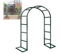 Genérico Arco Jardín Metálico, Estable Pérgolas Arch Boda, Soporte Enrejado Plantas Enredaderas Rosas 120 140 200 230 240cm Arco De Rosas para Boda, Fiesta, Ceremonia Exteriores(Verde,W120 X H220cm)