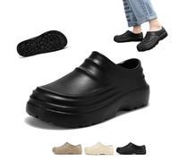 Genérico Arcofy Mules Mens New Summer Sandals, Comfort Kitchen Work Shoes, Lightweight & Waterproof Non Slip Chef Clogs (32 1/9,Bluak)