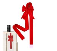 Generico Arcs De Noël En Plein Air - Grand Nœud Décoratif En Ruban Polyester 100cm, Décoration De Porte D'Entrée Et Armoire | Accessoire Élégant pour Cadeaux, Fêtes, Mariages, intérieur Et Extérieur