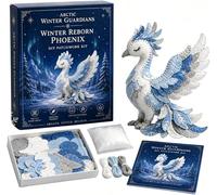 Genérico Arctic Winter Guardians DIY Patchwork Kit, Felt Animal Sewing Kit for Beginners, 3D Stuffed Animals Mythical Creature, Pre-Cut Handmade Craft Kit for Home Decor Creative Gift (H)