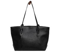 Genérico Arden Weaver Tote, Large Capacity Woven Tote Bag, Retro Handbag Shoulder Bag Classic & Versatile (Black)
