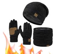 Genérico Ardenknit Winter Set- Windproof Knit Hat, Scarf and Gloves, Windproof and Good Elasticity for Cold Weather (Black2)