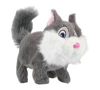 Genérico Ardilla De Peluche Juguetes De Peluche Caminantes | Juguete Interactivo para Niños y Niñas, Muñeca de Acompañamiento Eléctrica Suave Gris