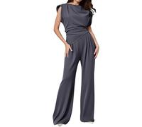 Genérico Arianna Elegant Two Piece Set 2025 Travel Outfit for Women, Formal Two Piece Sets for Women, WrinkleFree Comfortable Casual Formal Outfits (#1,M)