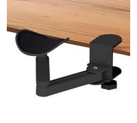 Genérico Arm Rest for Desk, Aleación de aluminio, Silicon Pad Elbow Rest Holder Desk Arm Support Extension, Ajustable Height Chair Table Part for Workstation Workbench Recliner