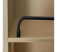 Genérico Armario para Guardar Zapatos, Armario para Pasillo, Estante para Zapatos, cajón Plegable, Banco de Entrada, Kit de riel de Estante metálico Decorativo - riel Recto de 40 cm para librerías, z