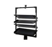 Genérico Armario para Guardar Zapatos, armarios para Pasillo, Estante para Zapatos, cajón Plegable, Banco de Entrada, Zapatero - Organizador extraíble Giratorio de 360°, Altura Ajustable, diseño metá
