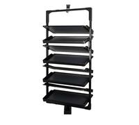 Genérico Armario para Guardar Zapatos, armarios para Pasillo, Estante para Zapatos, cajón Plegable, Banco de Entrada, Zapatero - Organizador extraíble Giratorio de 360°, Altura Ajustable, diseño metá