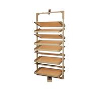 Genérico Armario para Guardar Zapatos, Estante para Pasillo, Funda para Zapatos, cajón Plegable, Banco de Entrada, Zapatero Giratorio, Altura Ajustable, Organizador de Metal Que Ahorra Espacio para d