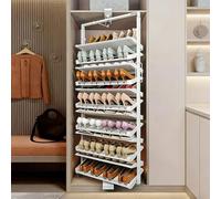Genérico Armario para Guardar Zapatos, Estante para Pasillo, Funda para Zapatos, cajón Plegable, Banco de Entrada, Zapatero Ajustable Giratorio de 360°: solución de Almacenamiento extraíble Que ahorr