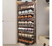 Genérico Armario para Guardar Zapatos, Estante para Pasillo, Funda para Zapatos, cajón Plegable, Banco de Entrada, Zapatero Ajustable Giratorio de 360°: solución de Almacenamiento extraíble Que ahorr