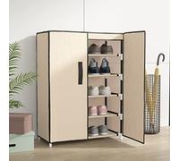Genérico Armario Zapatero de Tela Crema 60x28x90 cm,Productos del hogar,Organización y Almacenamiento,Almacenamiento de Ropa y armarios,Zapateros y organizadores de calzado-337263