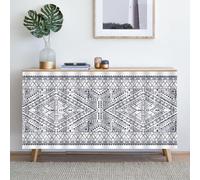 Genérico Armarios Cortinas de Debajo del Fregadero con impresión sin Perforaciones para lavavajillas Cortina Cocina a Prueba de Polvo Debajo del Fregadero MA10 50 cm de Ancho x 70 cm de Alto