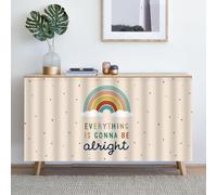 Genérico Armarios Cortinas de Debajo del Fregadero con impresión sin Perforaciones para lavavajillas Cortina Cocina a Prueba de Polvo Debajo del Fregadero MA11 50 cm de Ancho x 70 cm de Alto