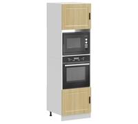 Genérico Armarios para Horno 2 uds Porto Roble Sonoma Madera ingeniería,Armarios de cocina-3315054