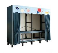 Genérico Armarios Plegable Para Ropa,Metal Guardarropa Portátil Con Varillas Para Colgar,Grande Abierto Ropero Roupeiros De Tela,Perchero Organizador De Almacenamiento Vestidor(Pink,148cm/58.2in)