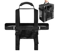 Generico Arnés - Correa de hombro de mesa | de transporte ajustable de nailon, montaje en torre de ordenador, disposición de almacenamiento con doble bolsillo de malla, accesorio de transporte