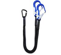 Generico Arnés de construcción | Shock Absorbing Ropes Lanyards with Hook | Double Leg Internal Shock Absorbing Safety Lanyard | for Dogs Kids Construction Car Climbing Roofing Travel Airplane